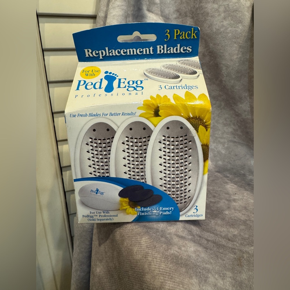 PedEgg Replacement Blades with Emery Pads‎ 3 pack
